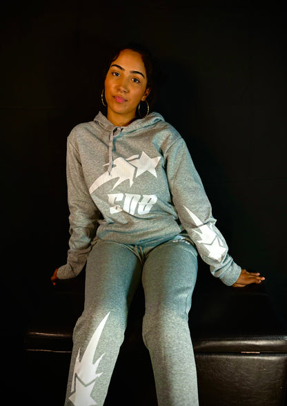 GRAY & WHITE SWEATSUIT