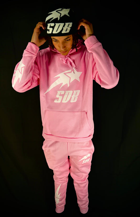 PINK & WHITE SWEATSUIT