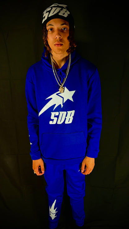 BLUE & WHITE SWEATSUIT