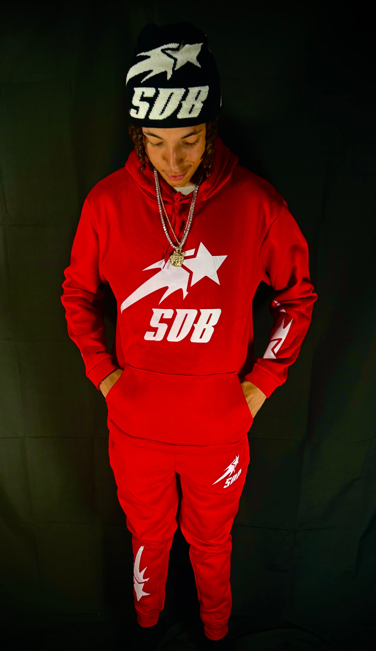 RED & WHITE SWEATSUIT